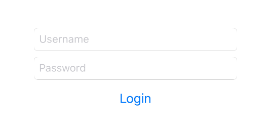 Image of User Password screen in iPhone app