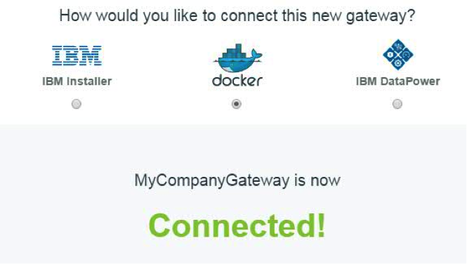 Secure Gateway Client connected