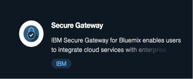 Secure Gateway service image
