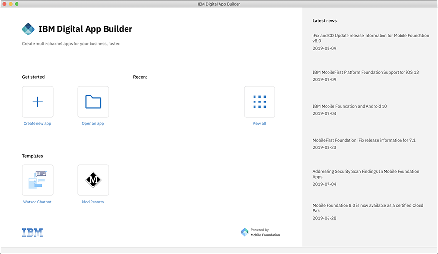 IBM Digital App Builder